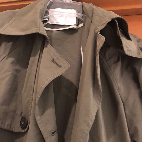 Zara woman army green trench - Picture 2 of 10